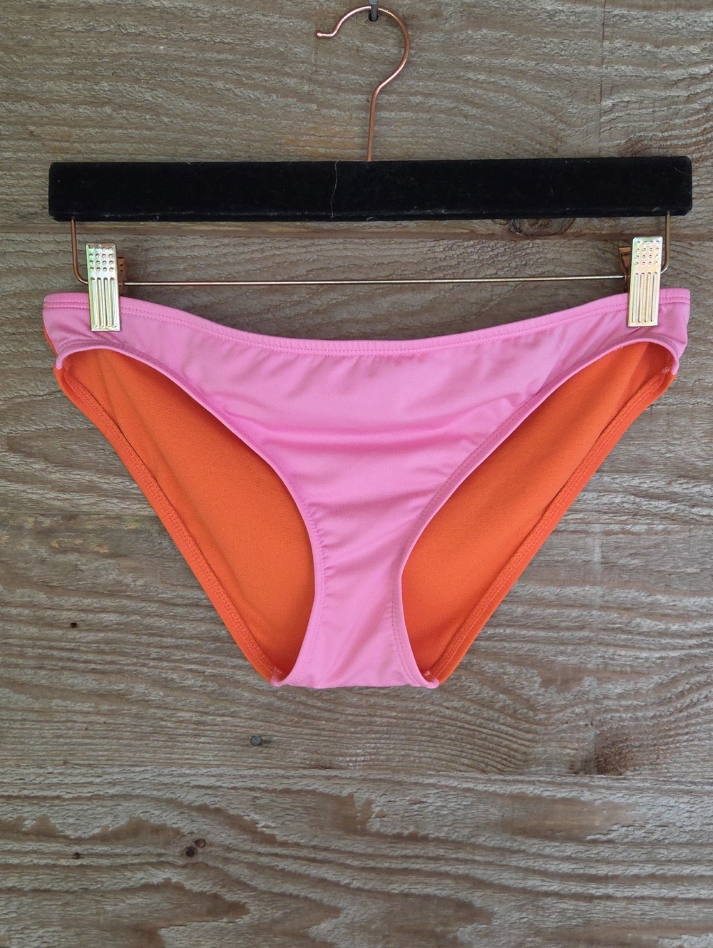 kate spade Medium Pink Bikini Bottom with Orange Interior